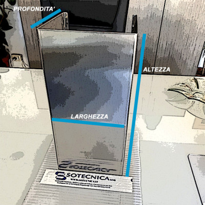 Copertura tubo cappa cucina su misura
