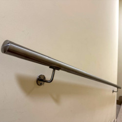 Corrimano in acciaio inox Aisi 304 satinato