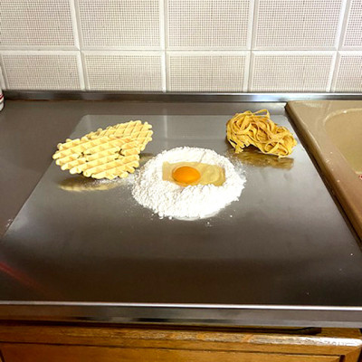 Tagliere spianatoia acciaio inox satinato