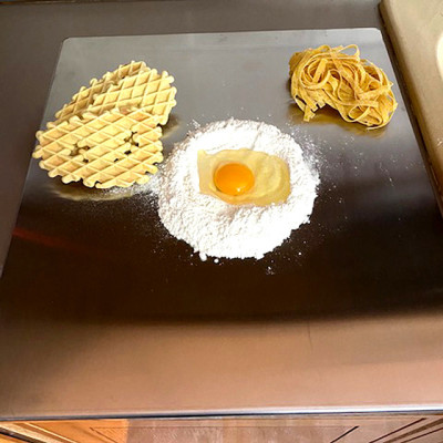 Tagliere spianatoia acciaio inox satinato