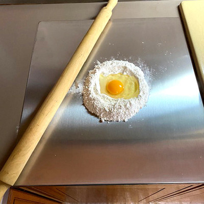 Tagliere spianatoia acciaio inox satinato