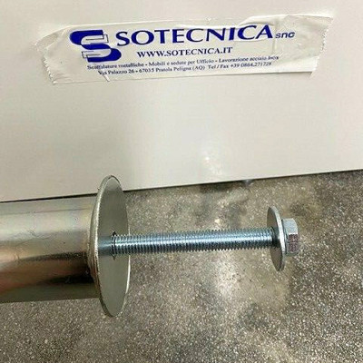 Tubolare per base ombrellone in acciaio zincato
