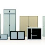Armadio metallico 100 x45x100h ante a serranda