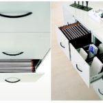 Classificatore metallico verticale a 3 cassetti