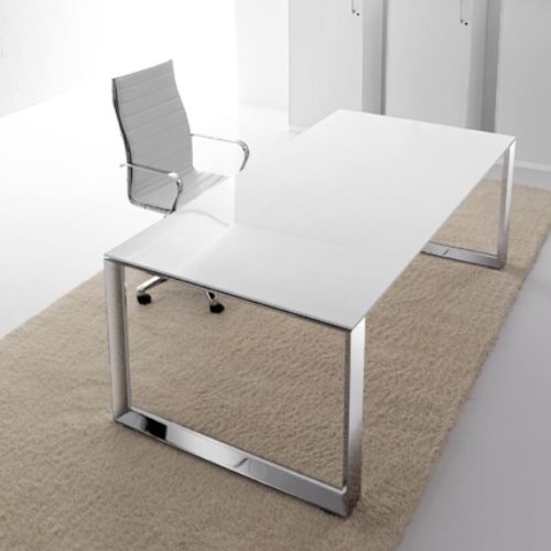 SCRIVANIA DIREZIONALE AGORA’ DIM 200X100X75H PIANO IN VETRO